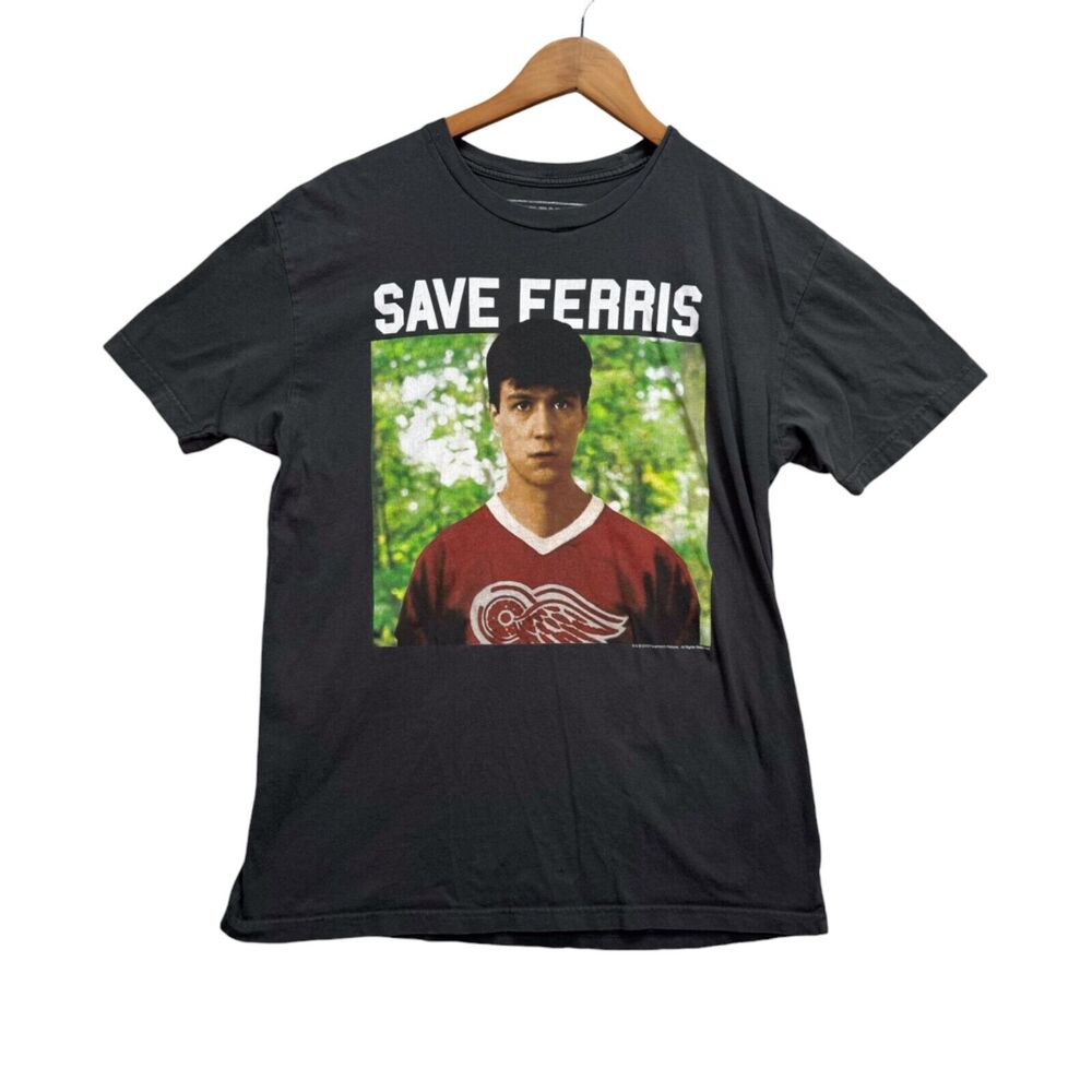 Ferris Bueller's Day Off Cameron Chicago Gray T Shirt 90s y2k Movie Film Tee L